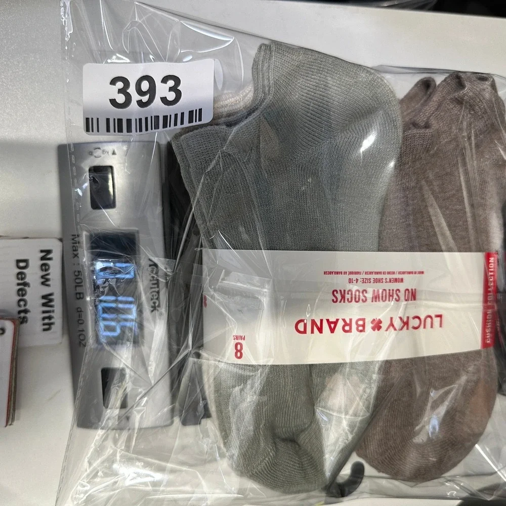 Lucky Brand No Show Socks 8‎ Pack Neutral Womens Size 4-10